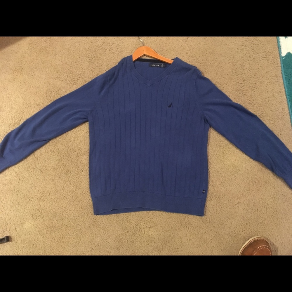 Blue Men’s Nautica V Neck Sweater Size M